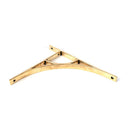 From The Anvil - Aged Brass Tyne Shelf Bracket (314mm x 250mm) - Aged Brass  - 51176 - Choice Handles