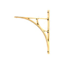 From The Anvil - Aged Brass Tyne Shelf Bracket (314mm x 250mm) - Aged Brass  - 51176 - Choice Handles