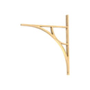 From The Anvil - Satin Brass Tyne Shelf Bracket (314mm x 250mm) - Satin Brass  - 51177 - Choice Handles