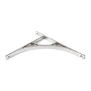 From The Anvil - Satin Chrome Tyne Shelf Bracket (314mm x 250mm) - Satin Chrome  - 51180 - Choice Handles