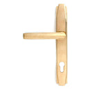 From The Anvil - Aged Brass Art Deco Slimline Lever Espag. Lock Set - Aged Brass  - 51186 - Choice Handles