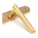 From The Anvil - Polished Brass Art Deco Slimline Lever Espag. Lock Set - Polished Brass  - 51185 - Choice Handles
