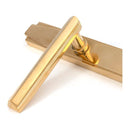 From The Anvil - Polished Brass Art Deco Slimline Lever Espag. Lock Set - Polished Brass  - 51185 - Choice Handles