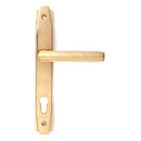 From The Anvil - Polished Brass Art Deco Slimline Lever Espag. Lock Set - Polished Brass  - 51185 - Choice Handles