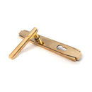 From The Anvil - Aged Brass Art Deco Slimline Lever Espag. Lock Set - Aged Brass  - 51186 - Choice Handles