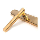 From The Anvil - Aged Brass Art Deco Slimline Lever Espag. Lock Set - Aged Brass  - 51186 - Choice Handles