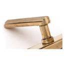 From The Anvil - Aged Brass Art Deco Slimline Lever Espag. Lock Set - Aged Brass  - 51186 - Choice Handles