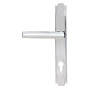 From The Anvil - Aged Bronze Art Deco Slimline Lever Espag. Lock Set - Aged Bronze  - 51189 - Choice Handles