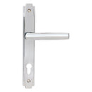 From The Anvil - Polished Chrome Art Deco Slimline Lever Espag. Lock Set - Polished Chrome  - 51188 - Choice Handles