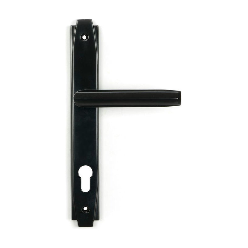 From The Anvil - Aged Bronze Art Deco Slimline Lever Espag. Lock Set - Aged Bronze  - 51189 - Choice Handles
