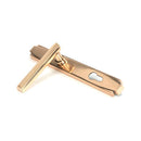 From The Anvil - Polished Bronze Art Deco Slimline Lever Espag. Lock Set - Polished Bronze  - 51190 - Choice Handles