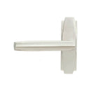 From The Anvil - Polished Nickel Art Deco Lever on Rose Set - Polished Nickel  - 51193 - Choice Handles