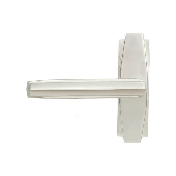 From The Anvil - Polished Chrome Art Deco Lever on Rose Set - Polished Chrome  - 51194