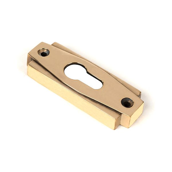 From The Anvil - Aged Brass Art Deco Euro Escutcheon - Aged Brass  - 51198 - Choice Handles