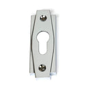 From The Anvil - Polished Chrome Art Deco Euro Escutcheon - Polished Chrome  - 51200 - Choice Handles