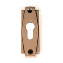 From The Anvil - Polished Bronze Art Deco Euro Escutcheon - Polished Bronze  - 51202 - Choice Handles