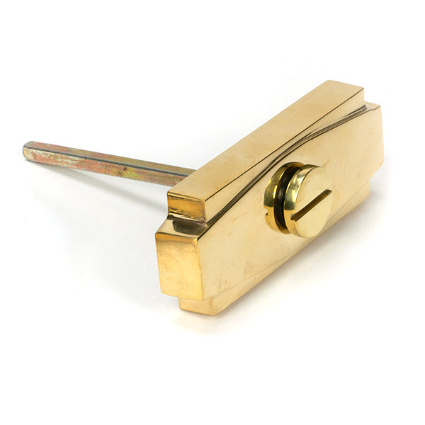 From The Anvil - Polished Brass Art Deco Thumbturn - Polished Brass  - 51203