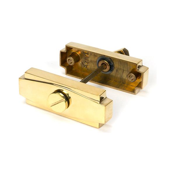 From The Anvil - Polished Brass Art Deco Thumbturn - Polished Brass  - 51203