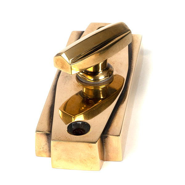 From The Anvil - Aged Brass Art Deco Thumbturn - Aged Brass  - 51204