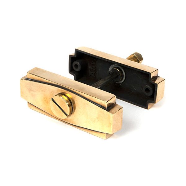 From The Anvil - Aged Brass Art Deco Thumbturn - Aged Brass  - 51204
