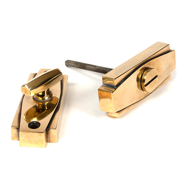 From The Anvil - Aged Brass Art Deco Thumbturn - Aged Brass  - 51204