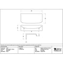 From The Anvil - Aged Bronze 100mm Moore Edge Pull - Aged Bronze  - 51215 - Choice Handles