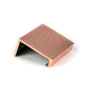 From The Anvil - Polished Bronze 50mm Plain Edge Pull - Polished Bronze  - 51217 - Choice Handles
