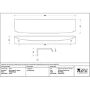 From The Anvil - Polished Bronze 200mm Moore Edge Pull - Polished Bronze  - 51222 - Choice Handles