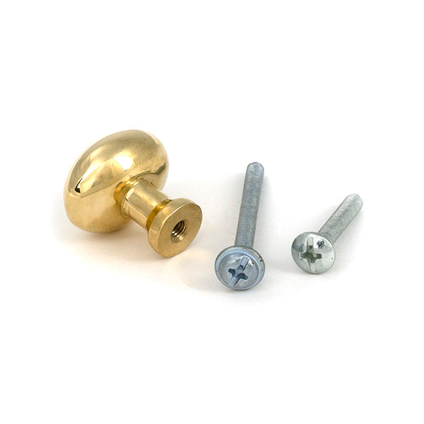 From The Anvil - Polished Brass Moore Cabinet Knob - 25mm - 51223