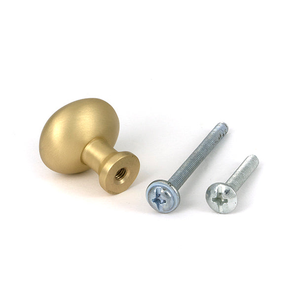 From The Anvil - Satin Brass Moore Cabinet Knob - 25mm - 51229 - Choice Handles