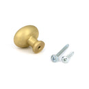 From The Anvil - Satin Brass Moore Cabinet Knob - 32mm - 51230 - Choice Handles