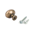From The Anvil - Burnished Brass Moore Cabinet Knob - 32mm - 51233 - Choice Handles
