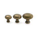 From The Anvil - Burnished Brass Moore Cabinet Knob - 32mm - 51233 - Choice Handles