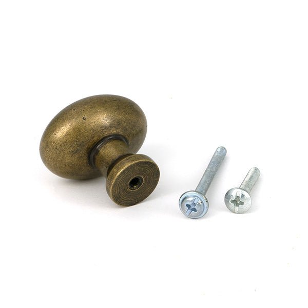 From The Anvil - Burnished Brass Moore Cabinet Knob - 38mm - 51234 - Choice Handles