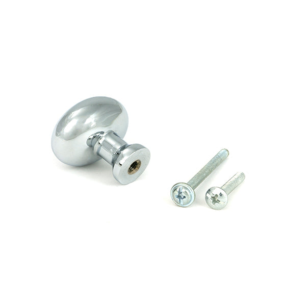 From The Anvil - Polished Chrome Moore Cabinet Knob - 38mm - 51237 - Choice Handles