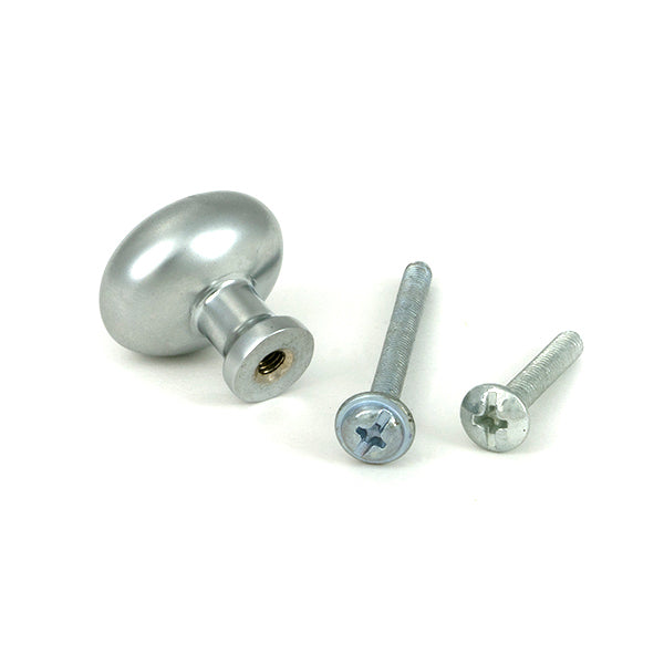 From The Anvil - Satin Chrome Moore Cabinet Knob - 25mm - 51238 - Choice Handles
