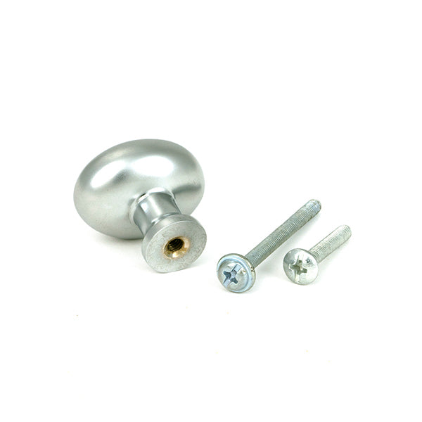 From The Anvil - Satin Chrome Moore Cabinet Knob - 32mm - 51239 - Choice Handles