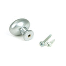 From The Anvil - Satin Chrome Moore Cabinet Knob - 38mm - 51240 - Choice Handles