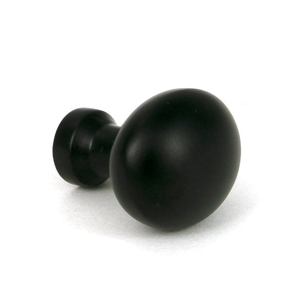 From The Anvil - Matt Black Moore Cabinet Knob - 25mm - 51250 - Choice Handles