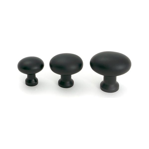From The Anvil - Matt Black Moore Cabinet Knob - 25mm - 51250 - Choice Handles