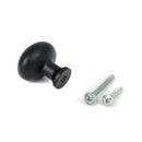 From The Anvil - Matt Black Moore Cabinet Knob - 32mm - 51251 - Choice Handles