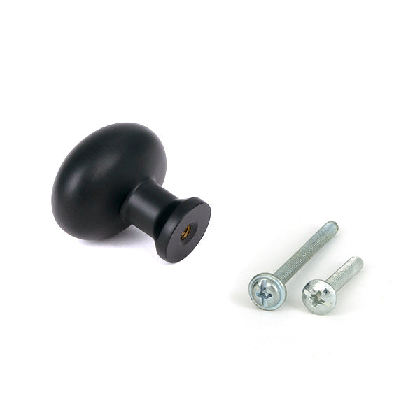 From The Anvil - Matt Black Moore Cabinet Knob - 32mm - 51251 - Choice Handles