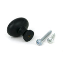 From The Anvil - Matt Black Moore Cabinet Knob - 38mm - 51252 - Choice Handles