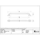 From The Anvil - Satin Brass Moore Pull Handle - Large - 51261 - Choice Handles