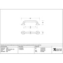From The Anvil - Satin Chrome Moore Pull Handle - Small - 51268 - Choice Handles