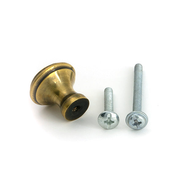 From The Anvil - Aged Brass Hammered Cabinet Knob - Small - 51283 - Choice Handles
