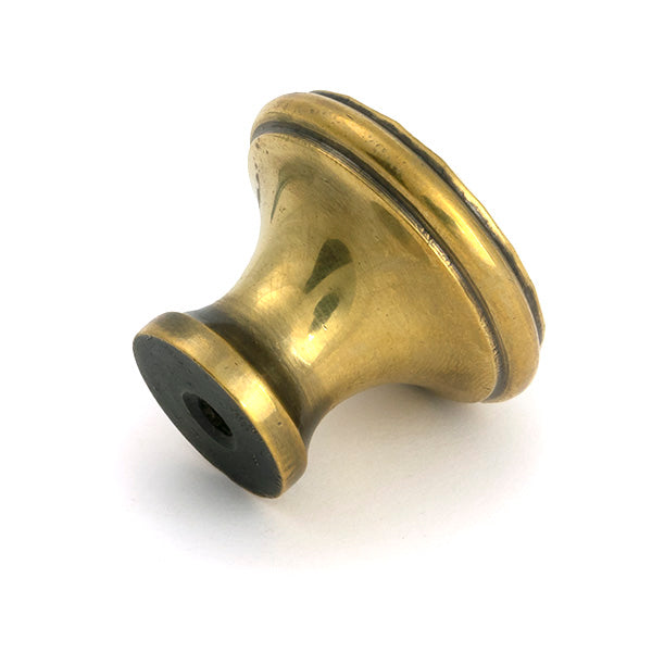 From The Anvil - Aged Brass Hammered Cabinet Knob - Medium - 51284 - Choice Handles