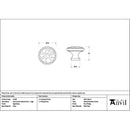 From The Anvil - Aged Brass Hammered Cabinet Knob - Large - 51285 - Choice Handles