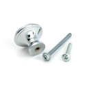 From The Anvil - Polished Chrome Hammered Cabinet Knob - Medium - 51287 - Choice Handles