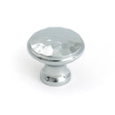 From The Anvil - Polished Chrome Hammered Cabinet Knob - Medium - 51287 - Choice Handles